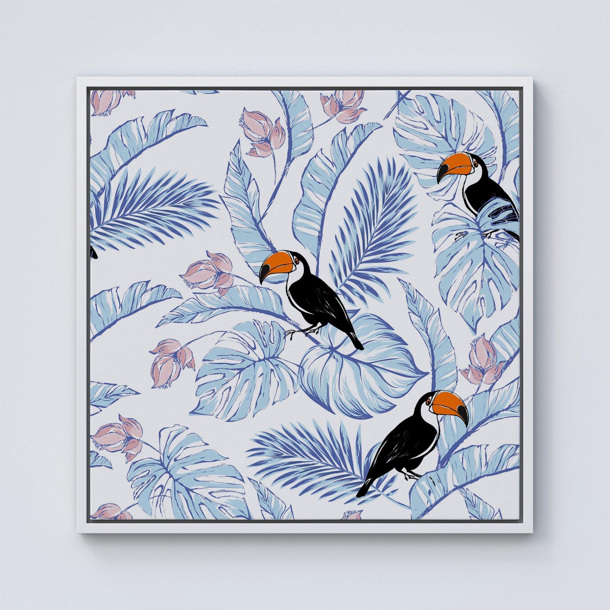 Tropical Toucan Framed Canvas